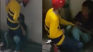 Clip Sex Tài Xế Bee Ép Em Gái Ăn Xin Bú Cặc Mình Trong Hẻmm