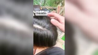 Đang bú cu thì chủ quán mang nước lên