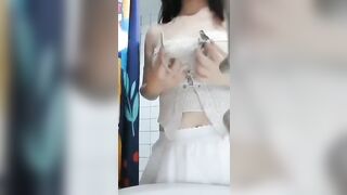 Đang nhảy cởi đồ khiêu dâm thì bố vào và các kết