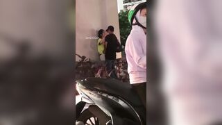 Cặp Đôi Phang Luôn Ngoài Đường Tại Minh Khai, Hai Bà Trưng, Hà Nộii