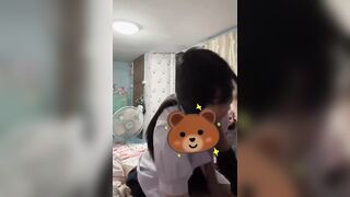 Địt em học sinh mới lớn nứng lồn mới đi học về chưa kịp cởi đồ sướng vl