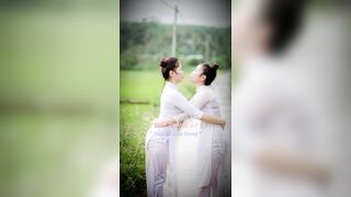 KHE MÔNG QUYẾN RỦ SAU LỚP QUẦN DÀI TRẮNG