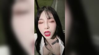 Ra công viên bị anh bắn đầy miệng cực kích dục
