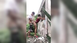 Full clip tòm tem với chị hàng xóm phía sau nhà và bị phát hiện