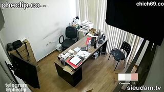 Hack cam văn phòng sếp và cô thư ký dâm dục, khát tình