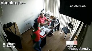 Hack cam văn phòng sếp và cô thư ký dâm dục, khát tình