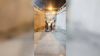 Bắt 2 em thủ dâm public ngoài trời bị phát hiện