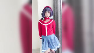 Em gái cosplay nứng lồn nhảy khiêu dâm