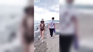 cặp đôi public trên biển bị phát hiện và cái kết