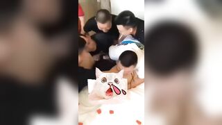 Đám cưới china, Cưới xong cho họ hàng địt tập thể Đang hot
