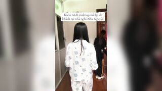 3-4 em gái nói bịa chuyện đi maxkups để đi khách