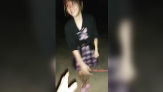 Public đêm khuya cùng em teen mình dây non tơ