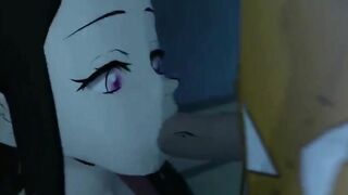 Sex anime Zenitsu chịch Nezuko