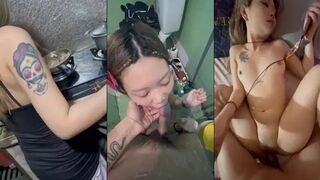 Qua phòng ăn cơm còn quay mặt em lúc chịch em đã bảo sợ lộ rồi