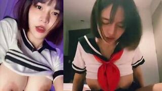 Pimnalin Cosplay Nữ Sinh Hút Cạn Tinh Trùng Bạn Trai