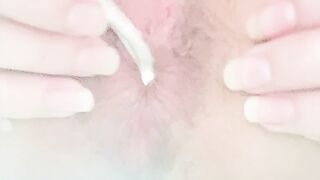 em Nhi Slave luyện tập với ước mơ nhét được con cặc giả siêu dài vào lỗ nhị phần 9