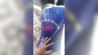 Doggy bé sinh viên Đại học kinh tế Công Nghiệp DLA trên chiếc võng ngay trước cửa nh