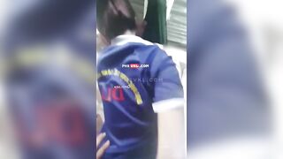 Doggy bé sinh viên Đại học kinh tế Công Nghiệp DLA trên chiếc võng ngay trước cửa nh