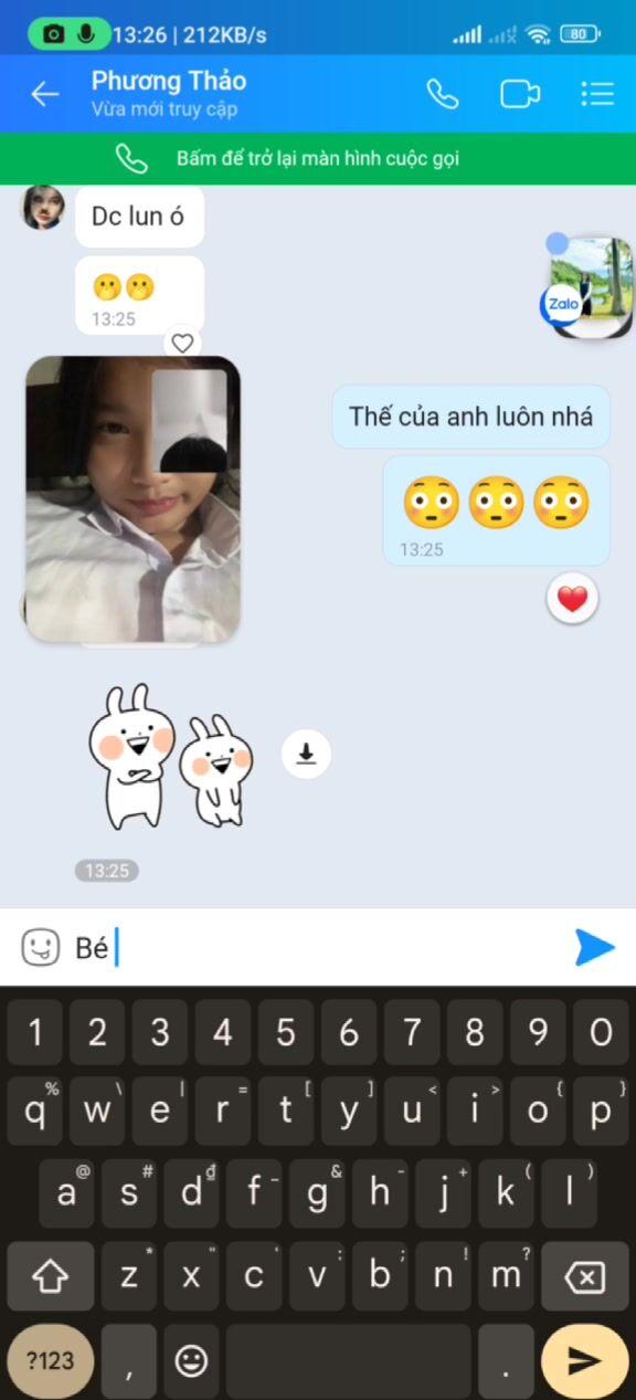 Chat với bé Phương Thảo 2k8 - Phần 1