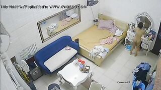 (HACK CAM) Em gái thay đò trần truồng uống éo trước gương