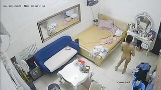(HACK CAM) Em gái thay đò trần truồng uống éo trước gương
