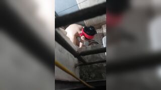 quay lén bà cô tắm