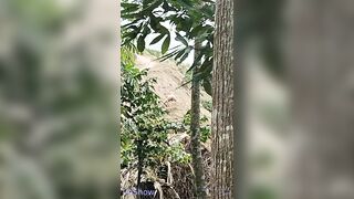Quay lén 2 em học sinh hoà mình với thiên nhiên