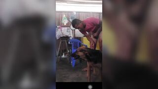 Đẹp trai cu bự chịch chó cái