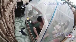 Hack camera, E học sinh dẫn ny về nhà địt, Đang địt nhau thì anh chị họ đến chs