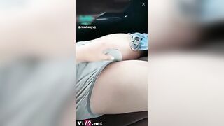 Anh tài xế may mắn được em rosababyvip thủ dâm trên xe ô tô