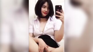 Nện em tóc ngắn xinh sướng hết cả người