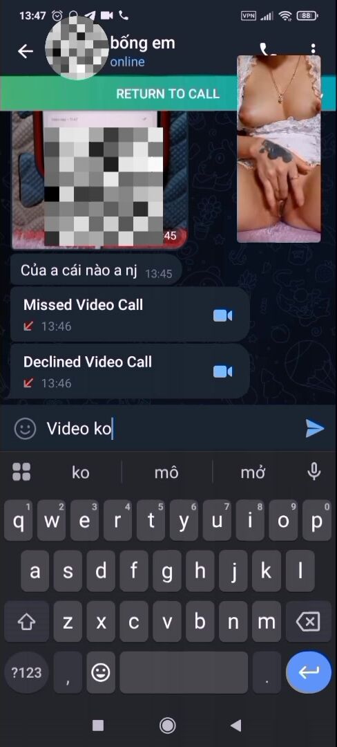 Call dâm với em vó tu, lồn chảy nước p1