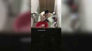 Quay Lén Em Học Sinh Kế Bên Nhà Đi Tắm