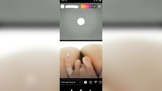 Em Lê Thị Huyền Diệu livetream móc lồn chảy nước với bạn trai trên Instagram P3