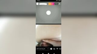Em Lê Thị Huyền Diệu livetream móc lồn chảy nước với bạn trai trên Instagram P3