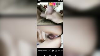 Em Lê Thị Huyền Diệu livetream móc lồn chảy nước với bạn trai trên Instagram P5