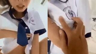 Em học sinh cấp 3 lộ clip sex dâm