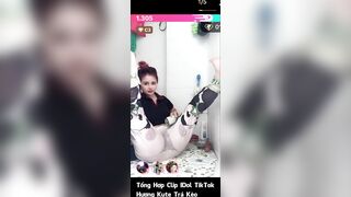 Tổng hợp video idol tiktok Hương Kute trả kèo pk