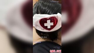 Cô y tá Minh Châu dâm đãng, Sáng sớm bú cu ông bố xin tiền tham quan