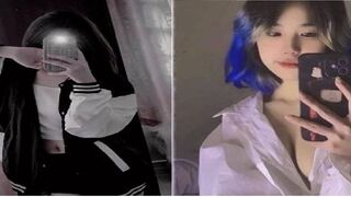 Em teen khoe bướm xinh
