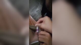 Cj gái nung lon kêu thg e trai móc
