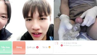 Ometv khẩu dâm sục bằng âm đạo giả với em gái xinh đẹp