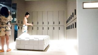 (Clip Quay Lén)  Phòng Tắm Nữ Tập Thể, Xông Xơi...