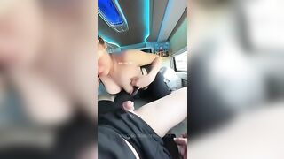 Chịch gấu âm đạo hồng mu cao múp rụp trên xe... giường nằm