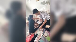 Full video hấp diêm tập thể nhỏ lớp trưởng trong buổi học nhóm