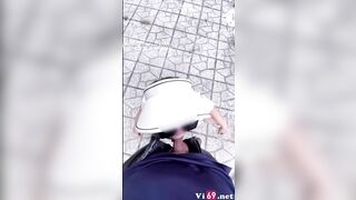 Dừng xe chịch giữa đường xuất tinh trong