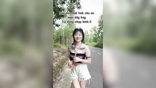 Đang chụp đít chụp vú  thì trời lại mưa