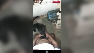 Đụ chó trong nhà kho