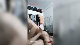 Djt e học sinh trong trọ ở ghép xuất tinh đầy lồn đến co thai