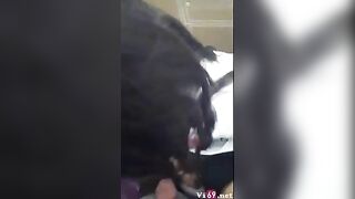 Dấn cô bn vào vệ sinh trường bú**